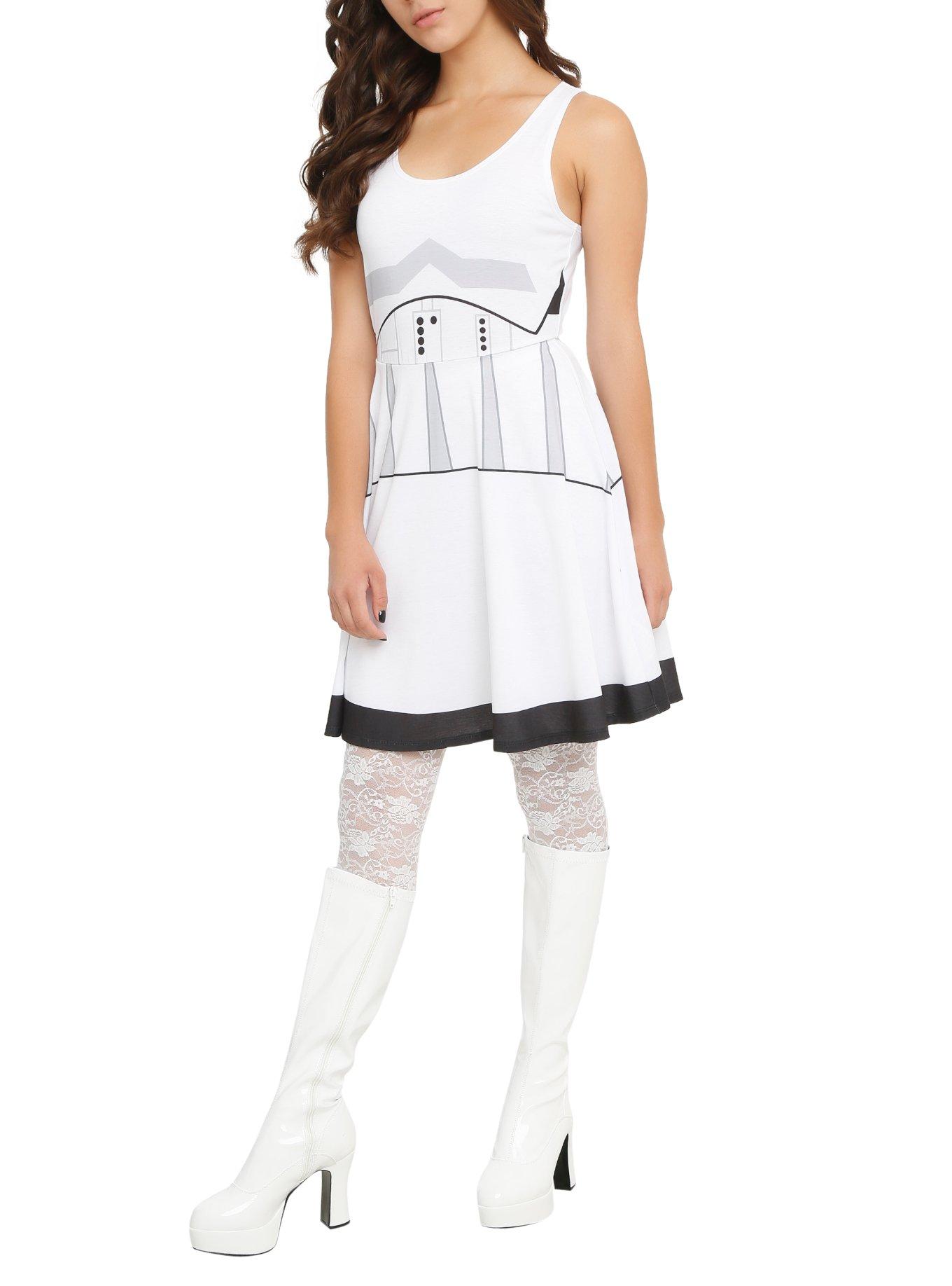 Robe T-shirt Her Universe Star Wars – Stormtrooper, Satin Noir, Femme, Taille M
