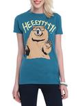 Heeeyyyyy! Bear Girls T-Shirt, TEAL, hi-res