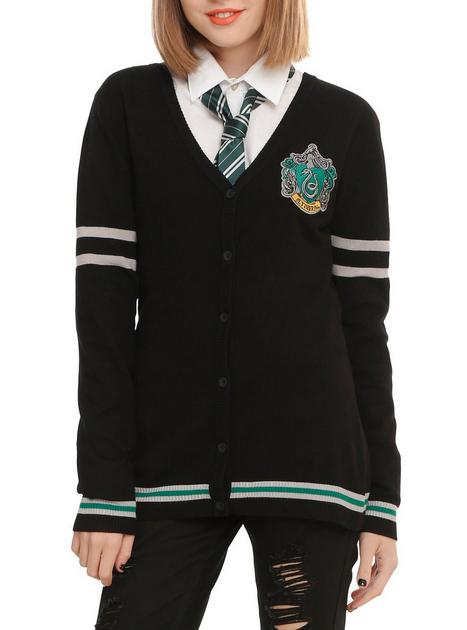 Harry Potter Slytherin Girls Cardigan Hot Topic