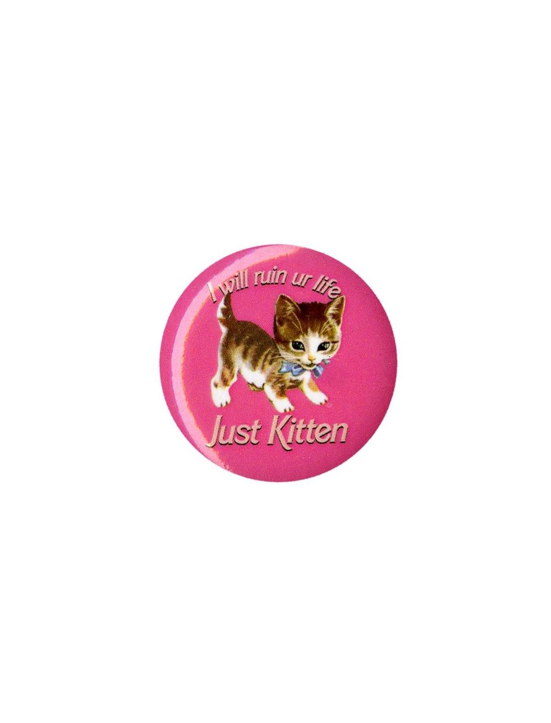 I Will Ruin Your Life Kitten Pin, , hi-res