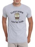 David & Goliath Sleep When You're Dead T-Shirt, BLACK, hi-res