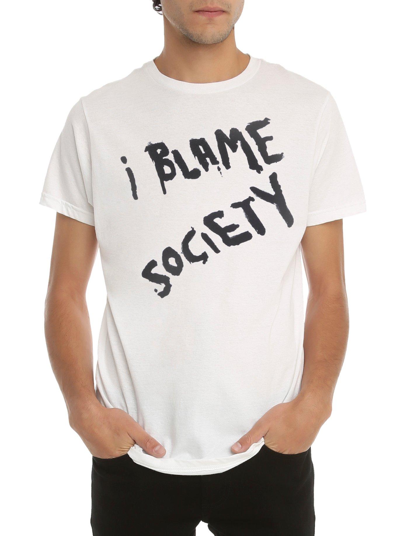 I Blame Society T-Shirt, BLACK, hi-res