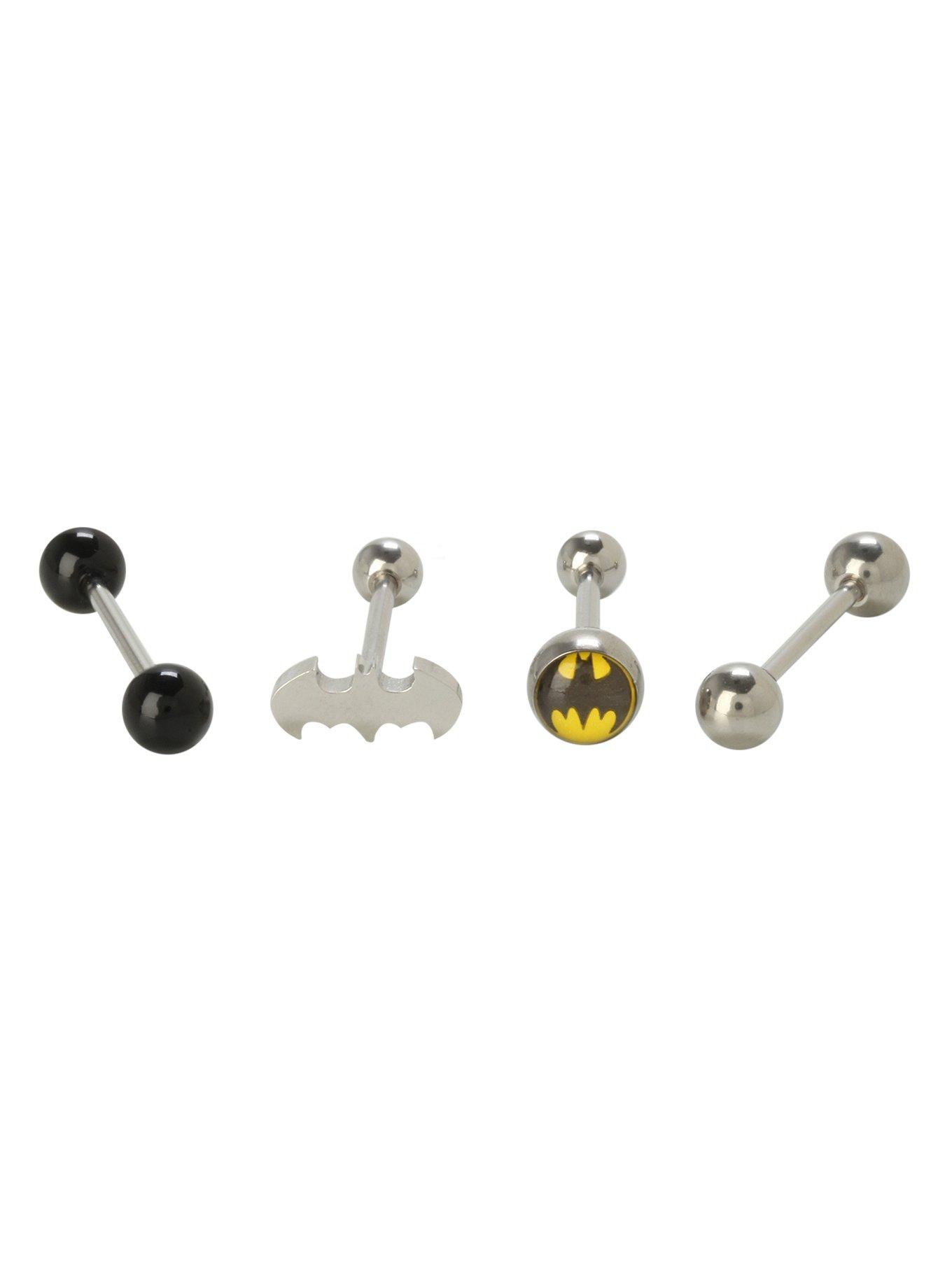 DC Comics Batman 14G Steel Barbell 4 Pack, , hi-res