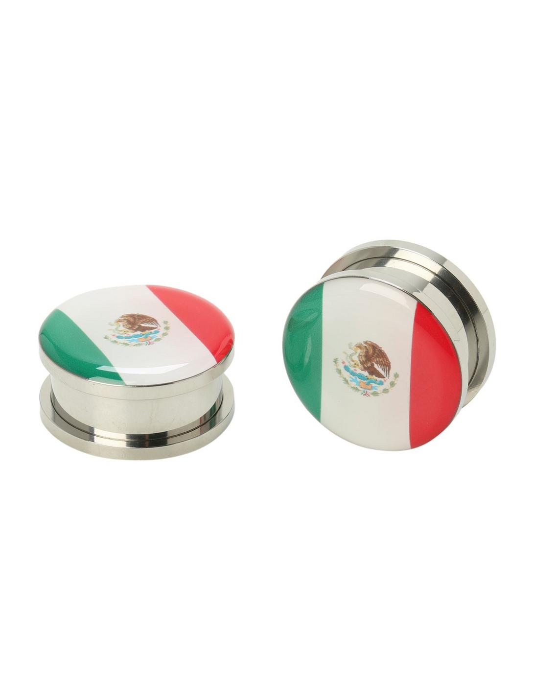 Steel Mexico Flag Spool Plug 2 Pack, , hi-res