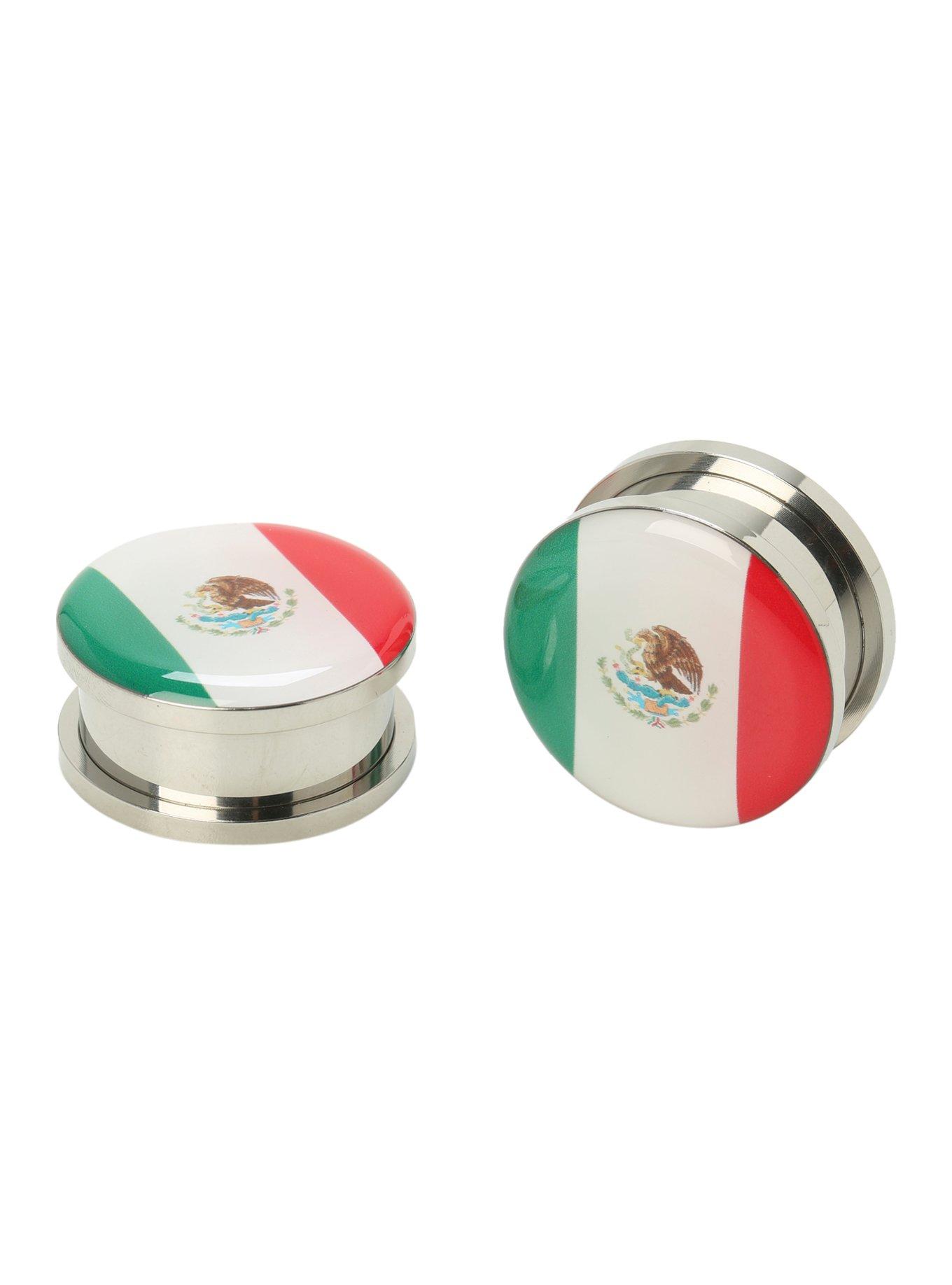 Steel Mexico Flag Spool Plug 2 Pack, , hi-res