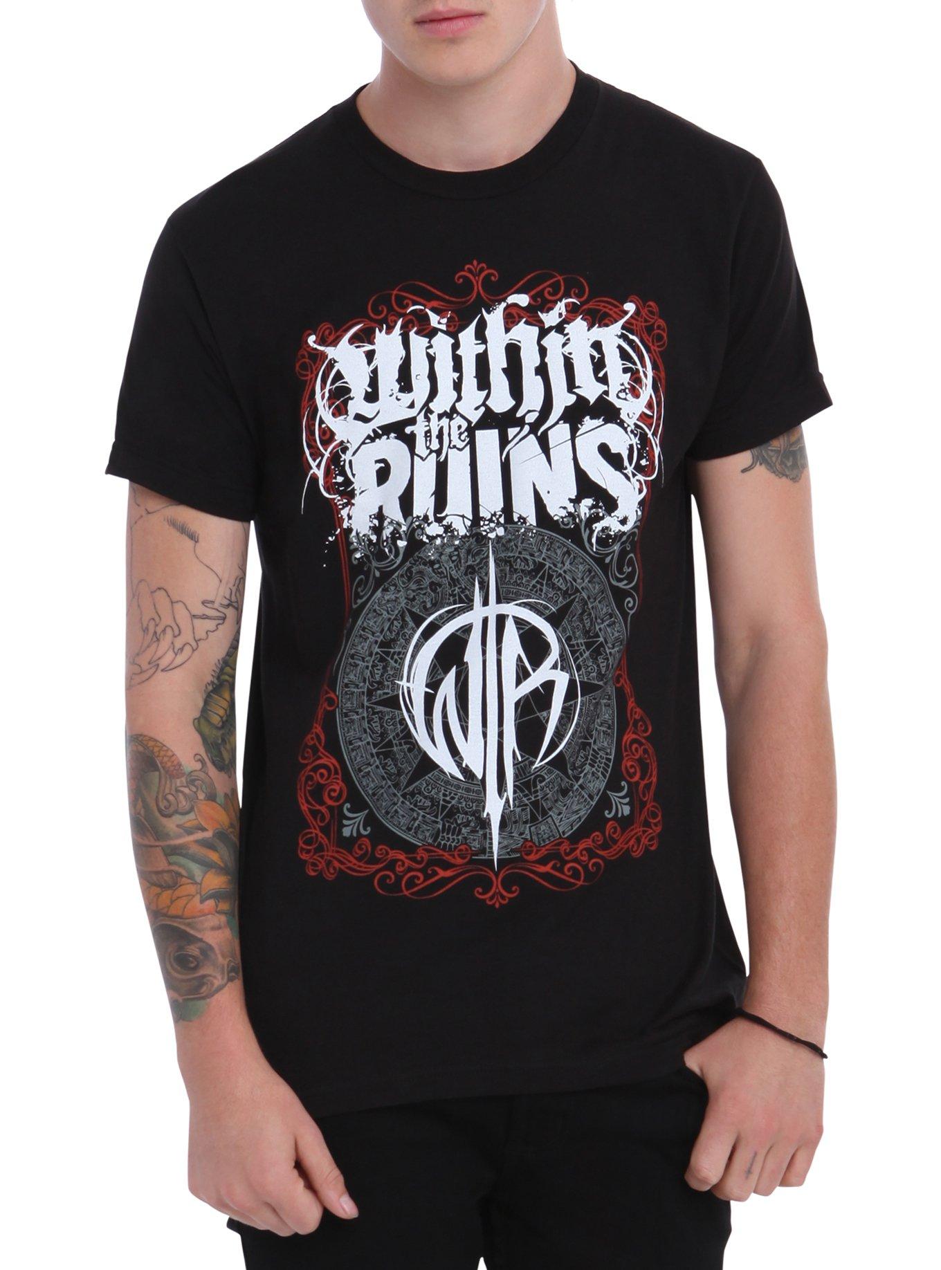 Within The Ruins Mayan T-Shirt, BLACK, hi-res