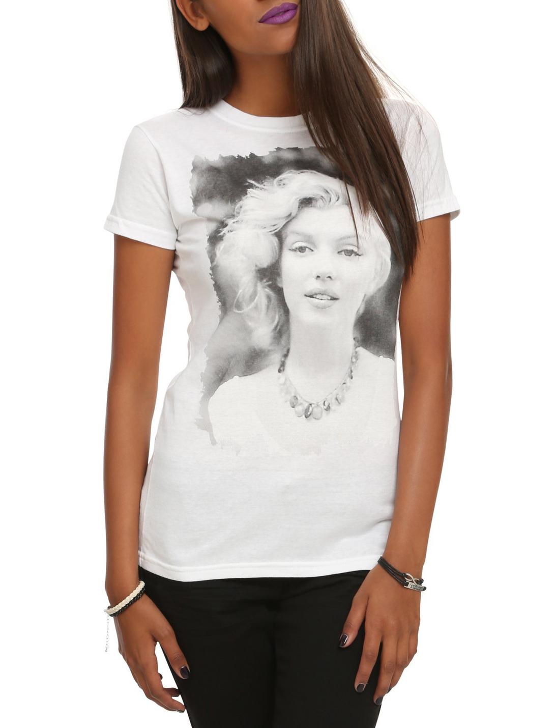 Marilyn Monroe Necklace Girls T-Shirt, BLACK, hi-res