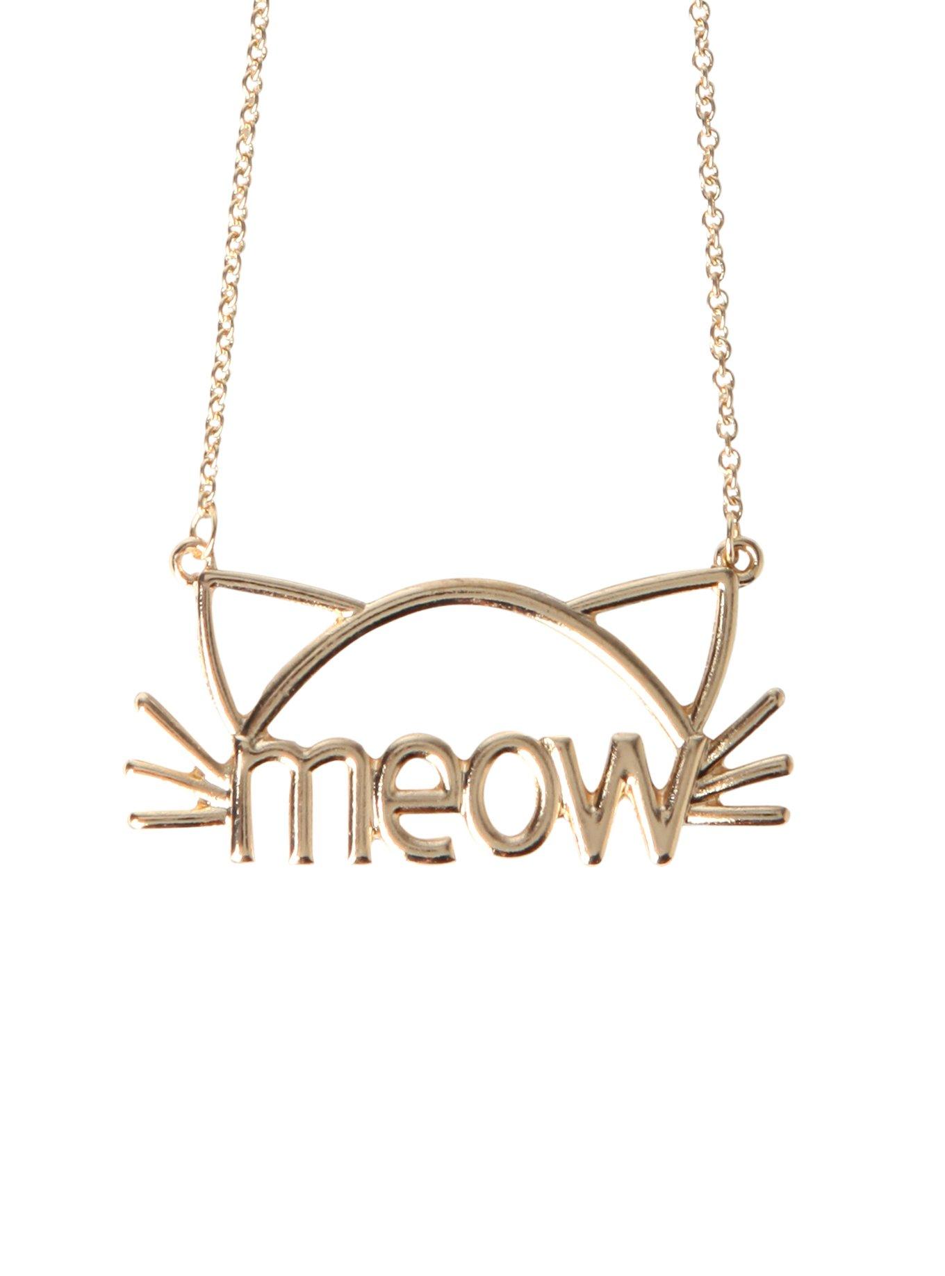 LOVEsick Meow Cat Necklace, , hi-res