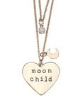 LOVEsick Moon Child Tattoo Choker and Double Chain Necklace Set, , hi-res