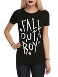 Fall Out Boy Logo Girls T-Shirt, BLACK, hi-res