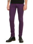 RUDE Purple & Black Pinstripe Pants, PURPLE, hi-res