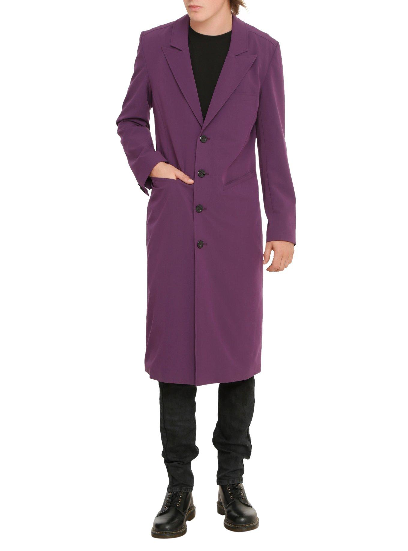 Long purple cheap trench coat