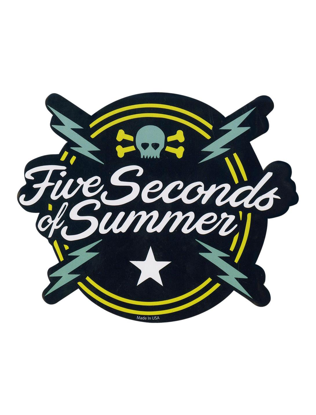5 Seconds Of Summer Bolt Logo Sticker, , hi-res