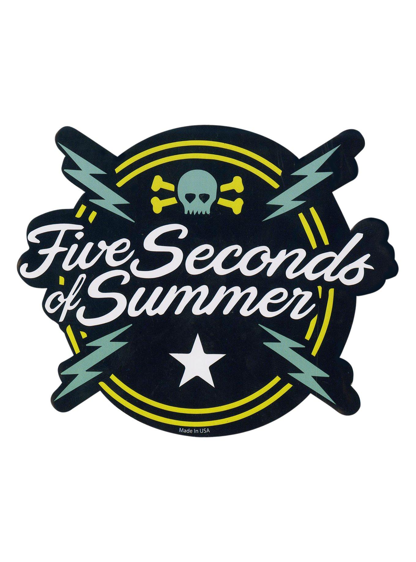 5 Seconds Of Summer Bolt Logo Sticker, , hi-res