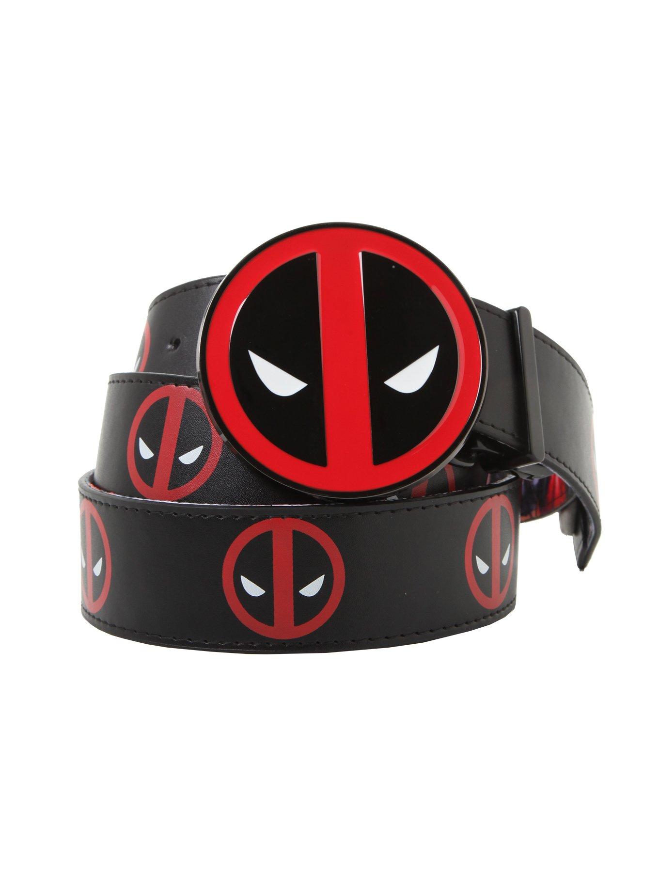 Marvel Deadpool Logo Reversible Belt & Buckle, , hi-res