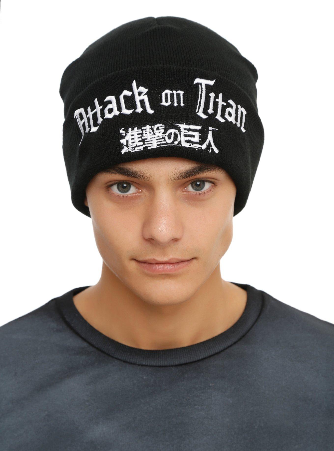 Attack On Titan Logo Watchman Beanie, , hi-res