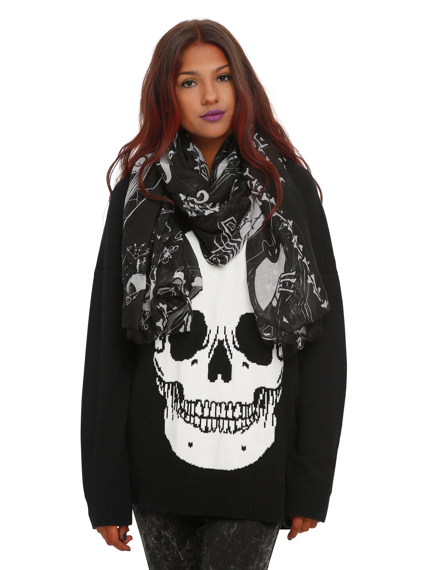 The Nightmare Before Christmas Cameos Oblong Scarf, , hi-res