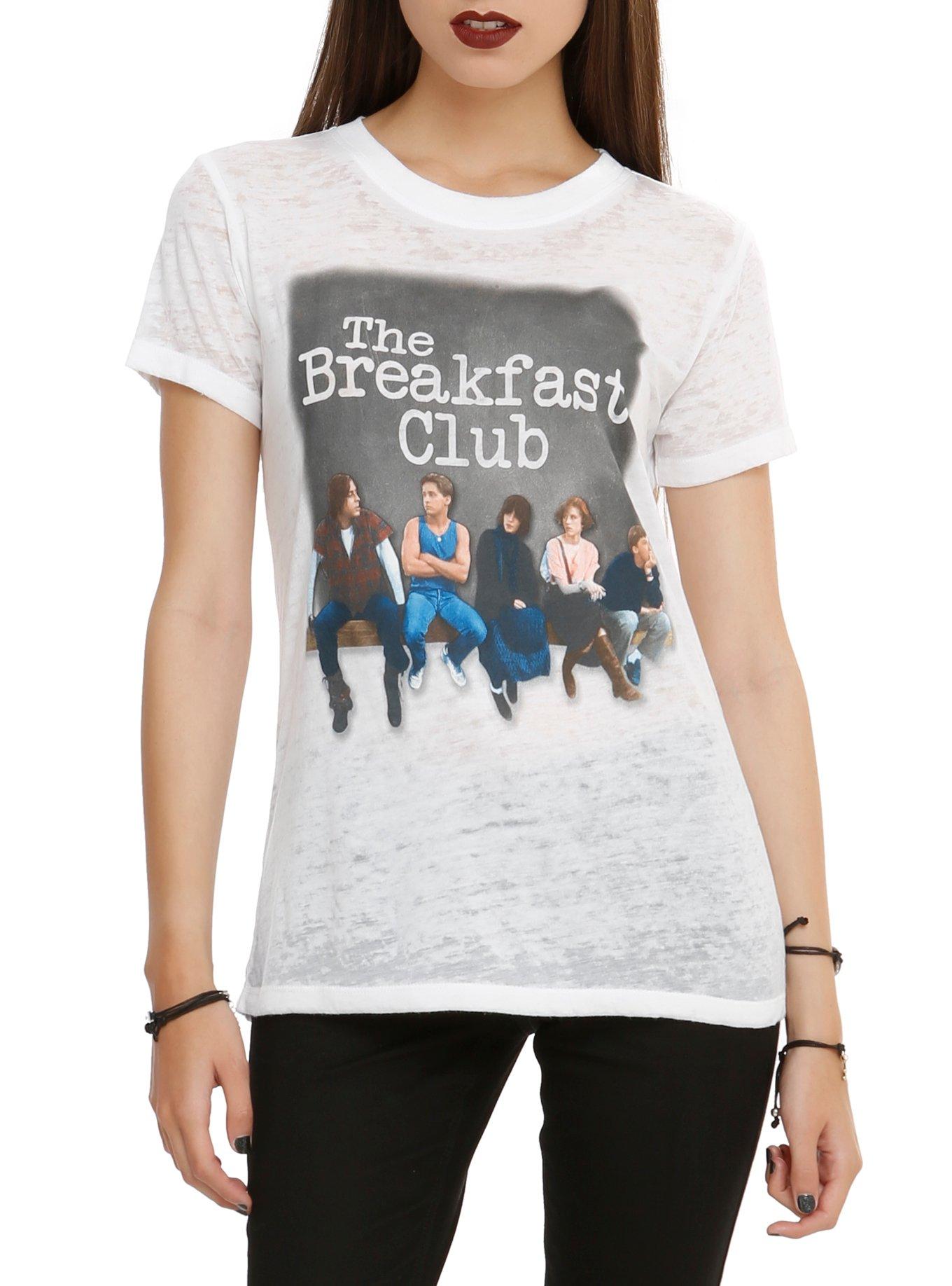 The Breakfast Club Burnout Girls T-Shirt, BLACK, hi-res