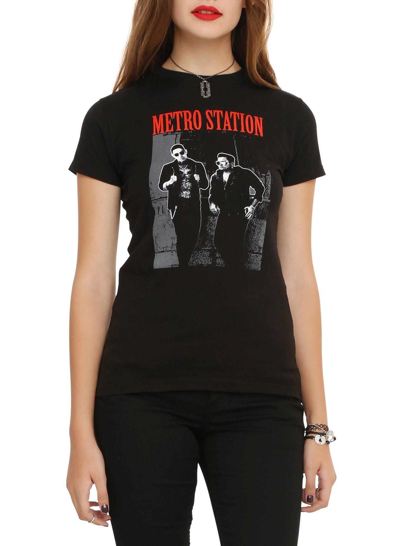 Metro Station Duo Girls T-Shirt, BLACK, hi-res