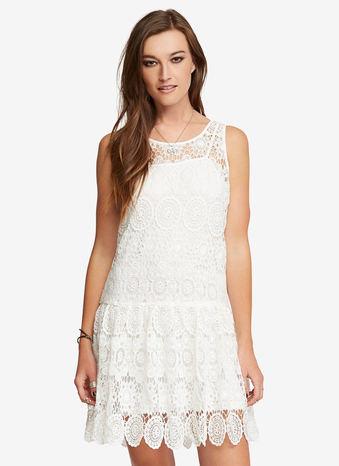 Crochet Drop-Waist Dress | Hot Topic