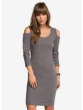 Cutout-Shoulder Sweater Dress, , hi-res