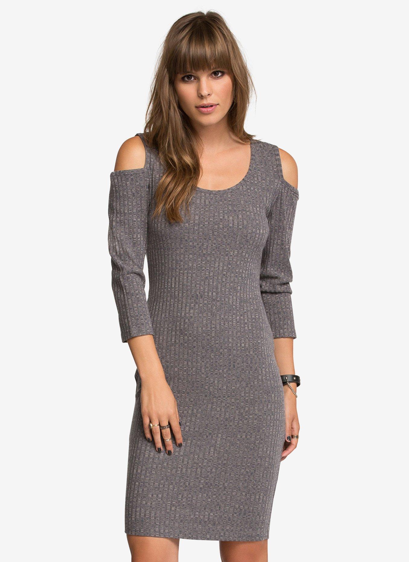 white christmas dresses Cut Out Tie Backless Halter Neck Sweater Dress – Parthea Fashion