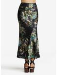 Floral Maxi Skirt, BLACK FLORAL, hi-res