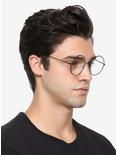 Round Silver Wire Clear Lens Glasses, , hi-res