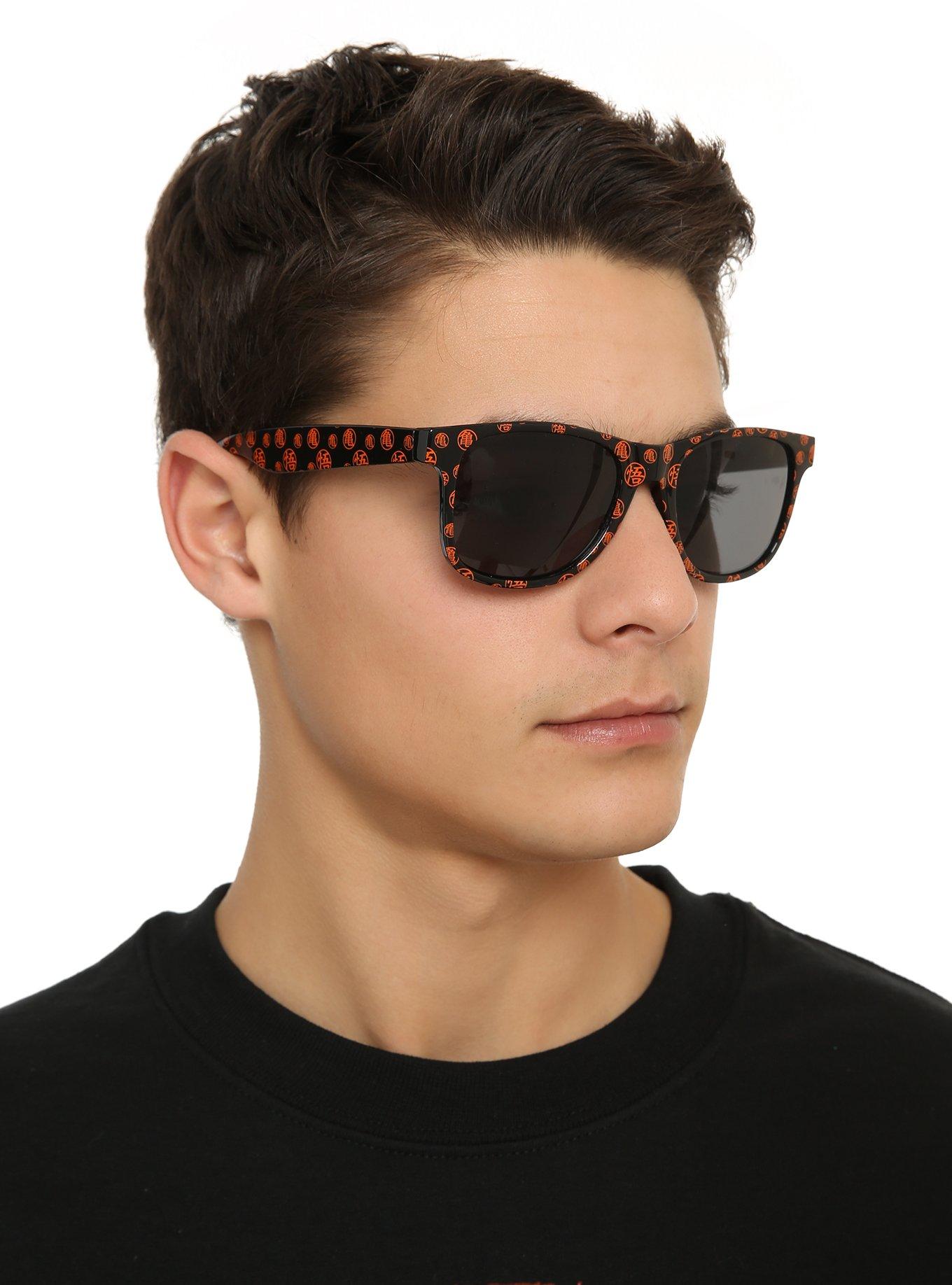 Dragon Ball Z Kami Symbol Black Retro Sunglasses, , hi-res