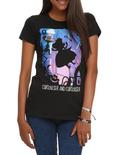 Disney Alice In Wonderland Curiouser And Curiourser Silhouette Girls T-Shirt, BLACK, hi-res