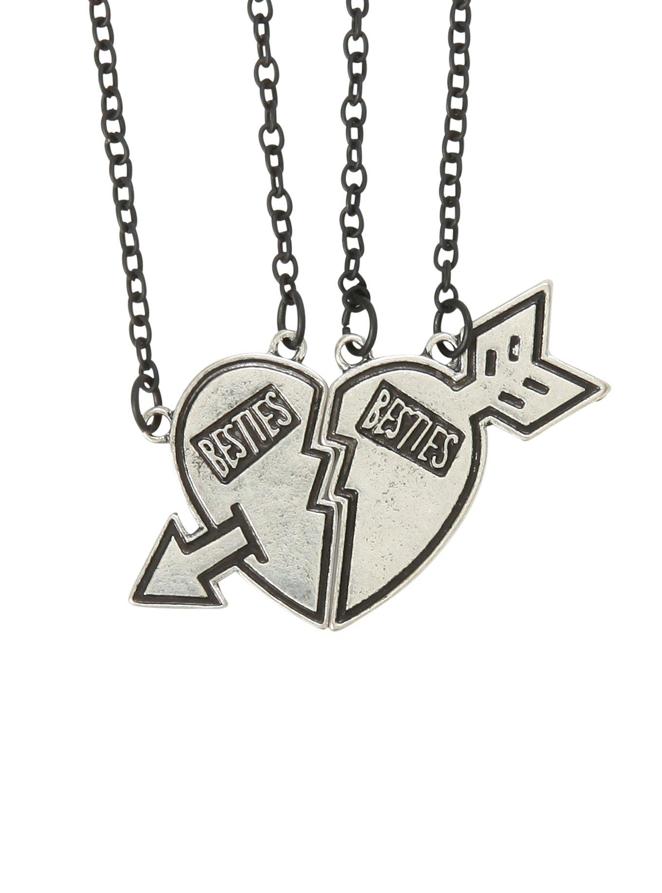 Teen Hearts Besties Necklace Set, , hi-res