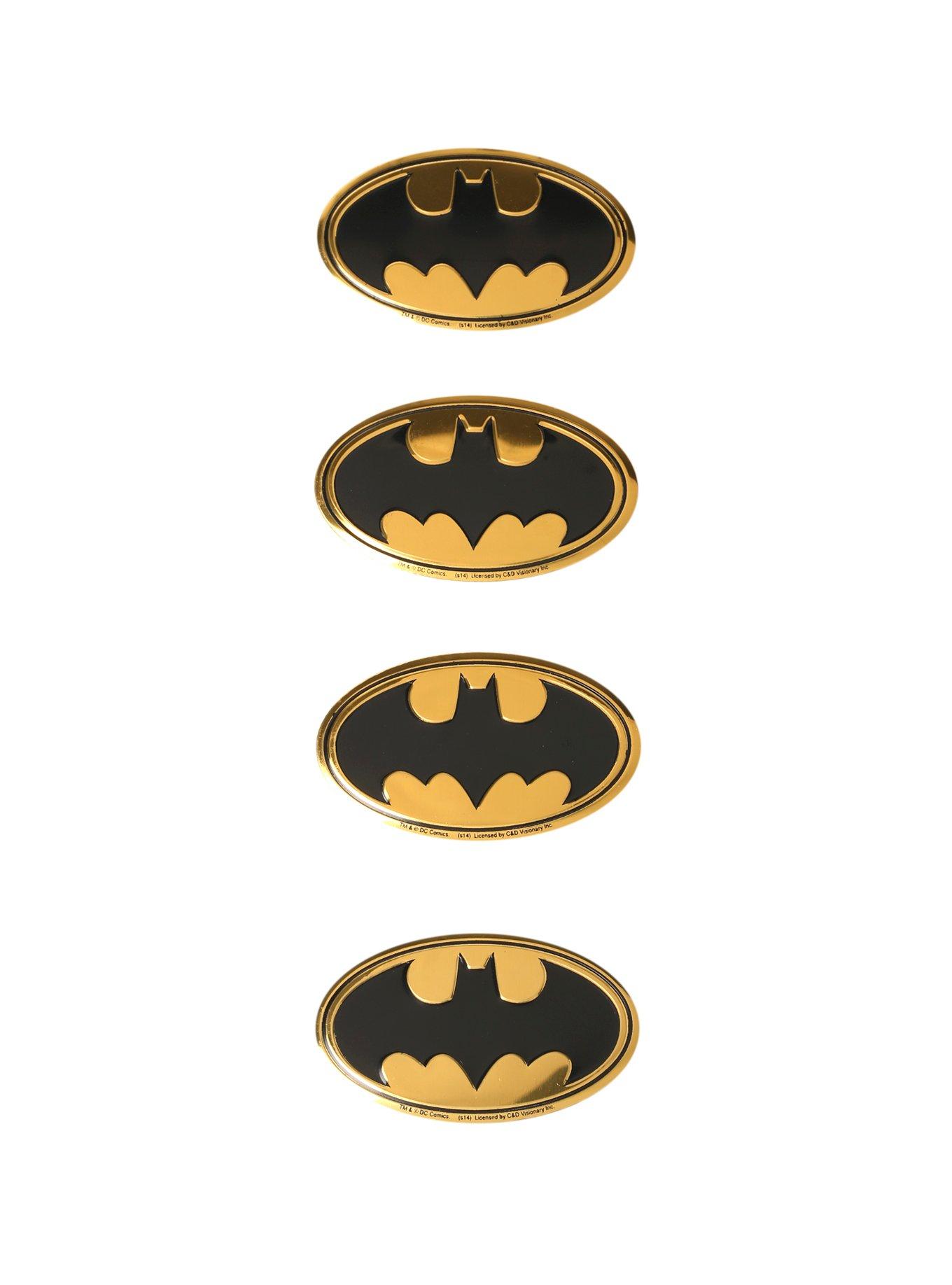 DC Comics Batman Metal Logo Sticker 4 Pack, , hi-res