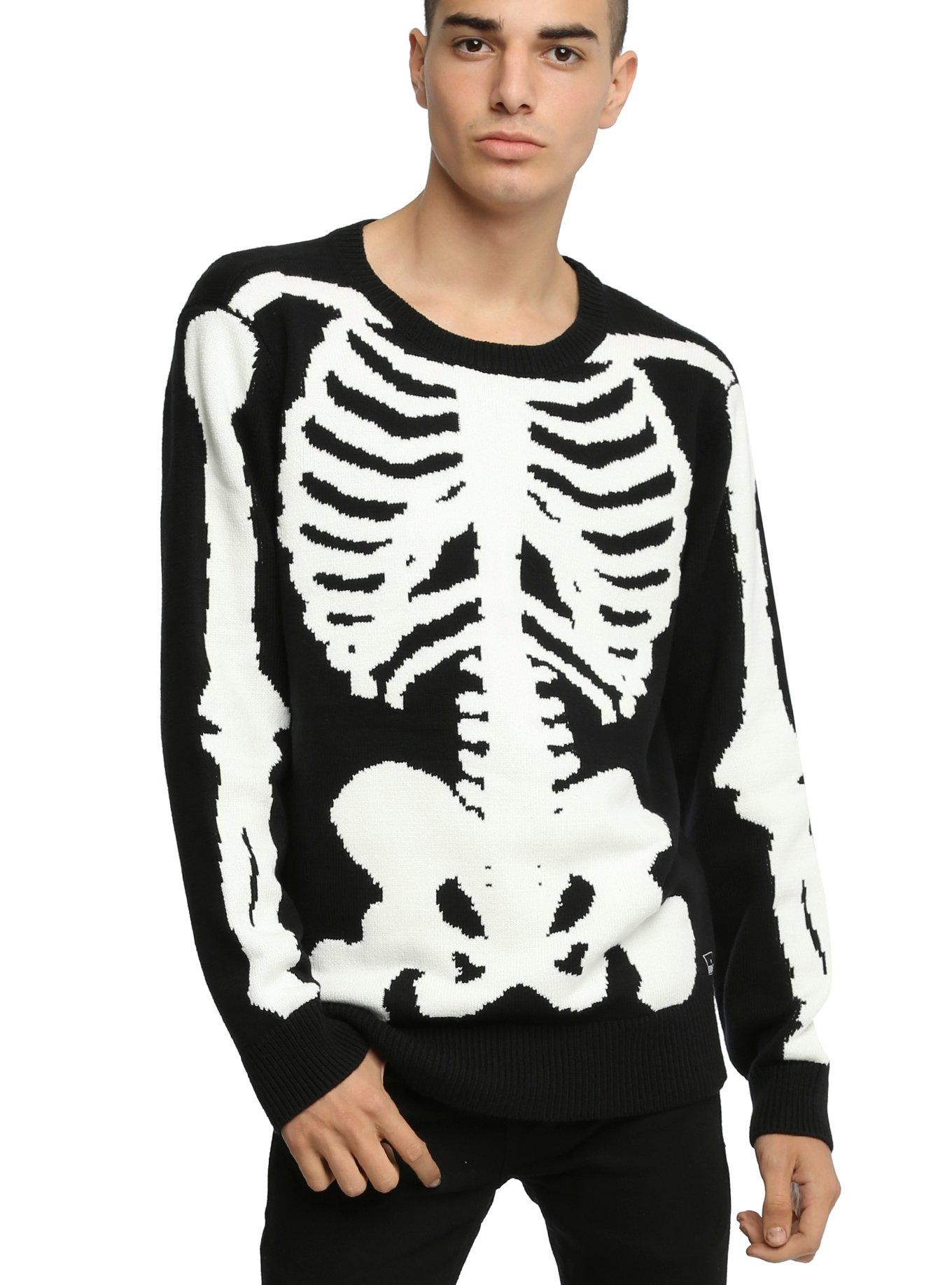 Iron Fist Wishbone Sweater, BLACK, hi-res