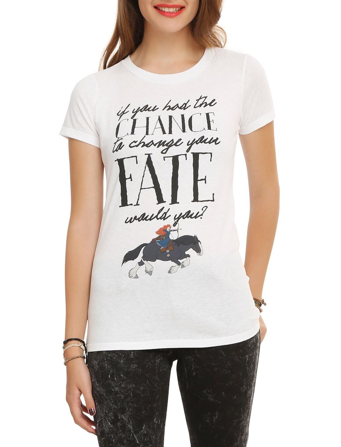 Disney Brave Change Your Fate Girls T-Shirt, WHITE, hi-res
