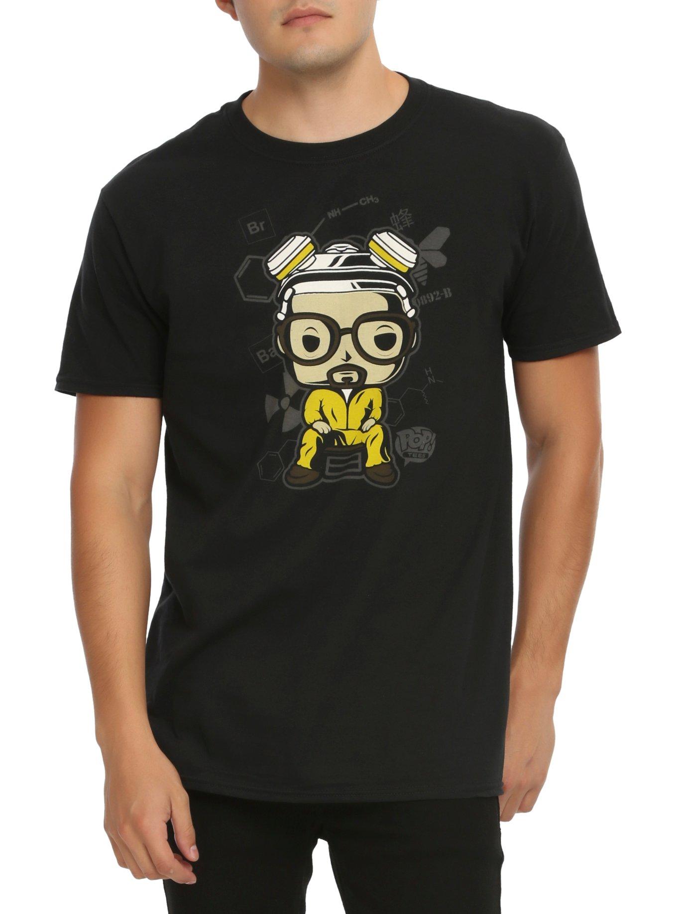 Funko Breaking Bad Pop! Walter White Hazmat Suit T-Shirt Hot Topic Exclusive, BLACK, hi-res