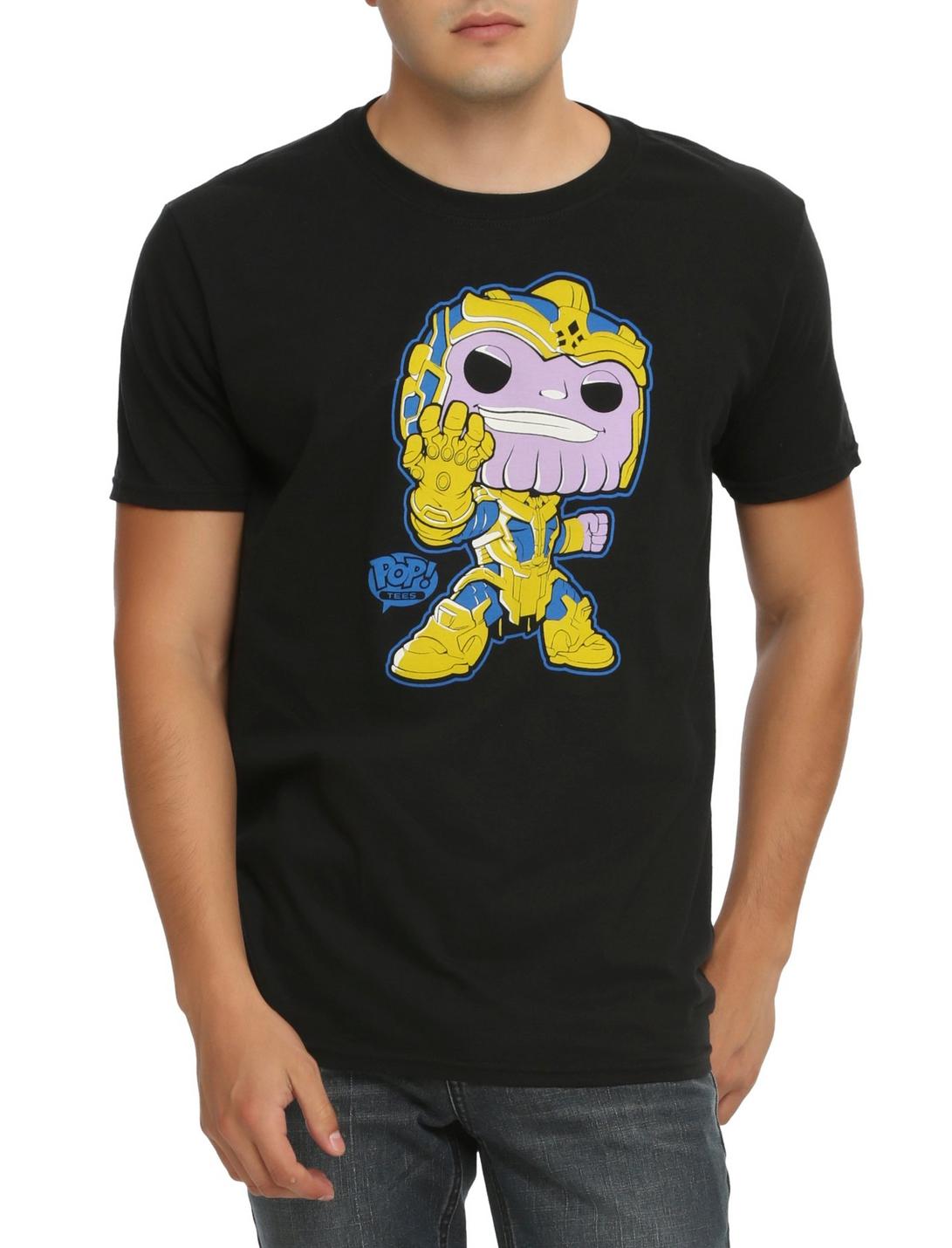 Funko Marvel Pop! Guardians Of The Galaxy Thanos T-Shirt Hot Topic Exclusive, , hi-res