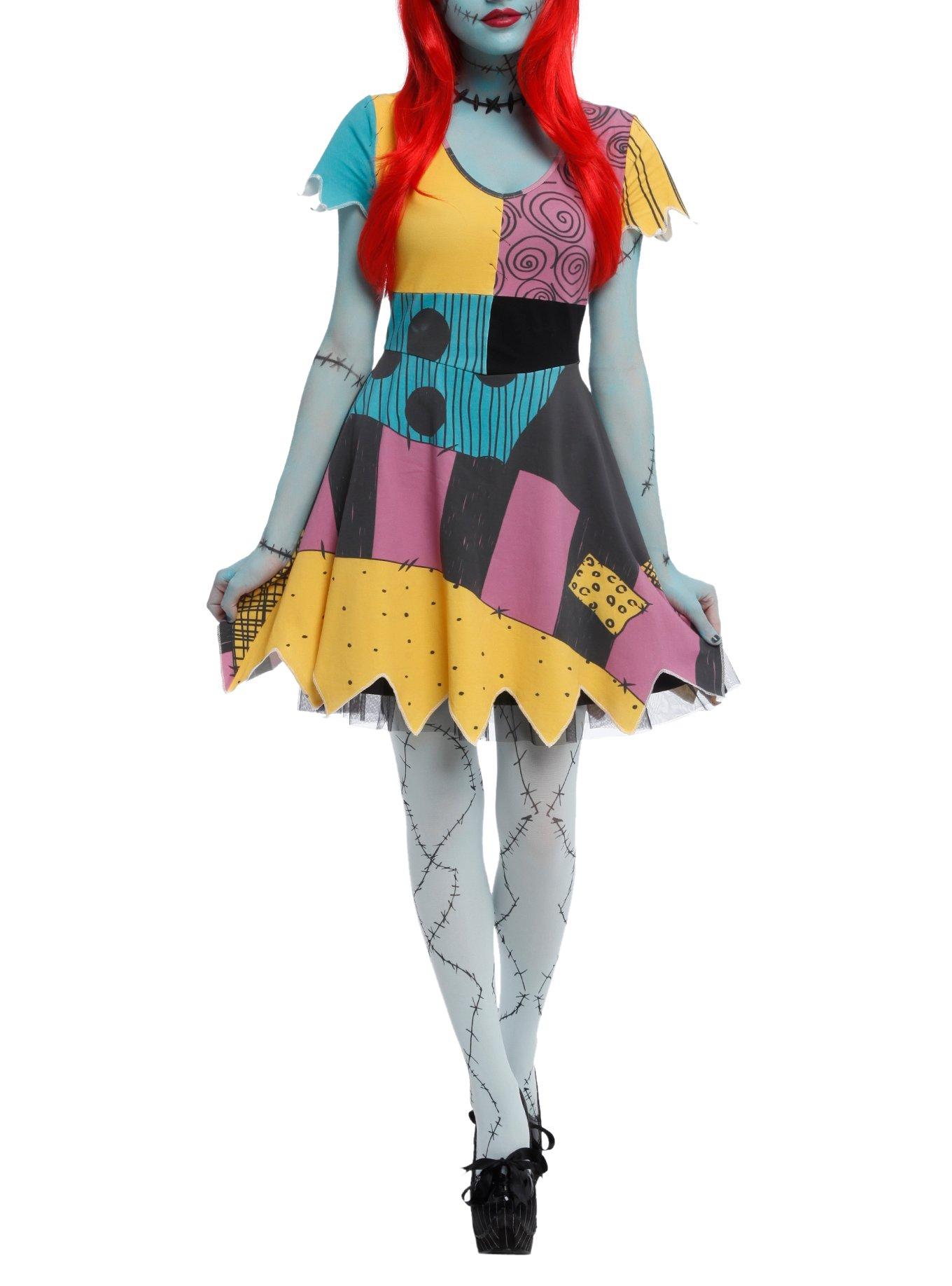 The Nightmare Before Christmas Sally Costume Dress, MULTI, hi-res