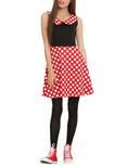 Disney Minnie Mouse Polka Dot Dress, RED, hi-res