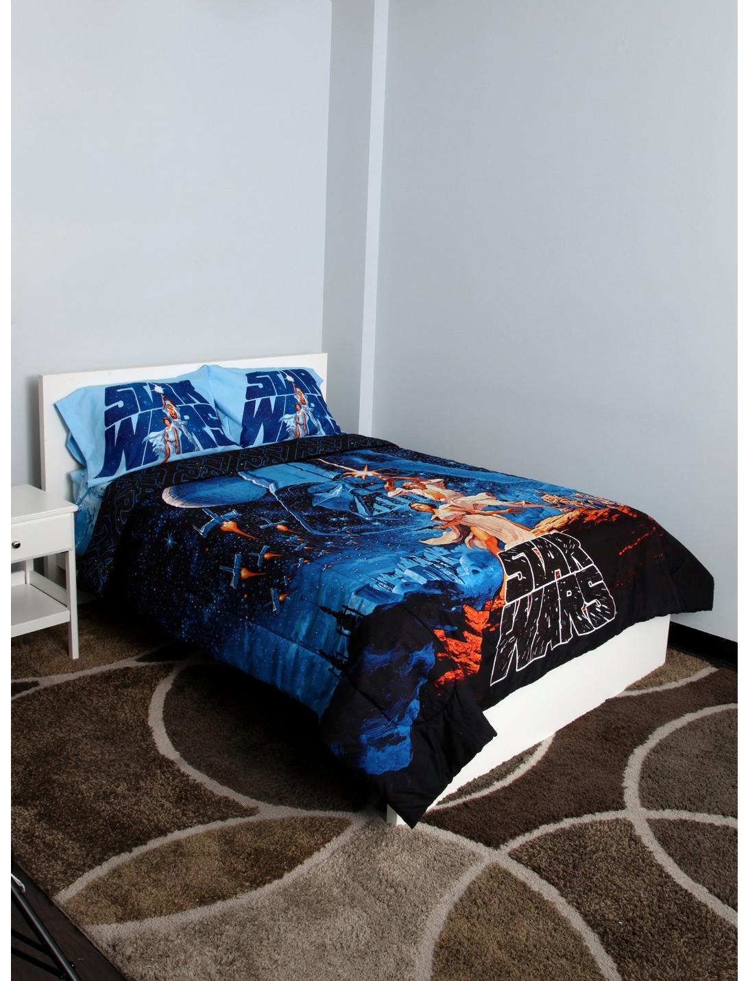 Star Wars Poster Full/Queen Comforter, , hi-res