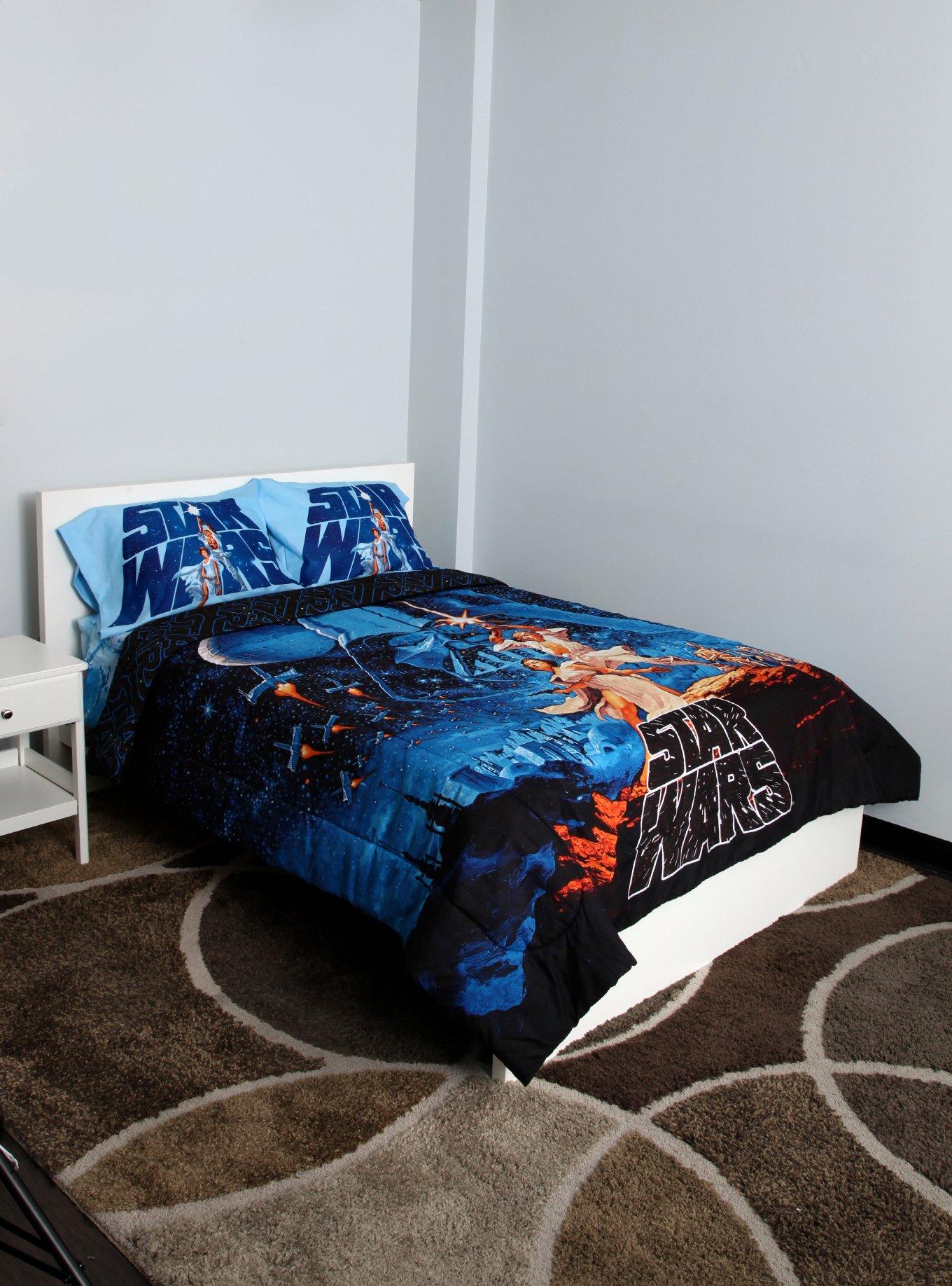 Star Wars Poster Full/Queen Comforter, , hi-res