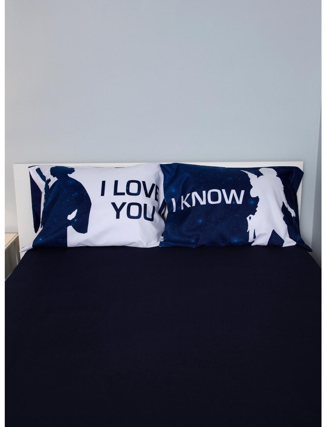 Star Wars I Love You I Know Pillow Case Set 
