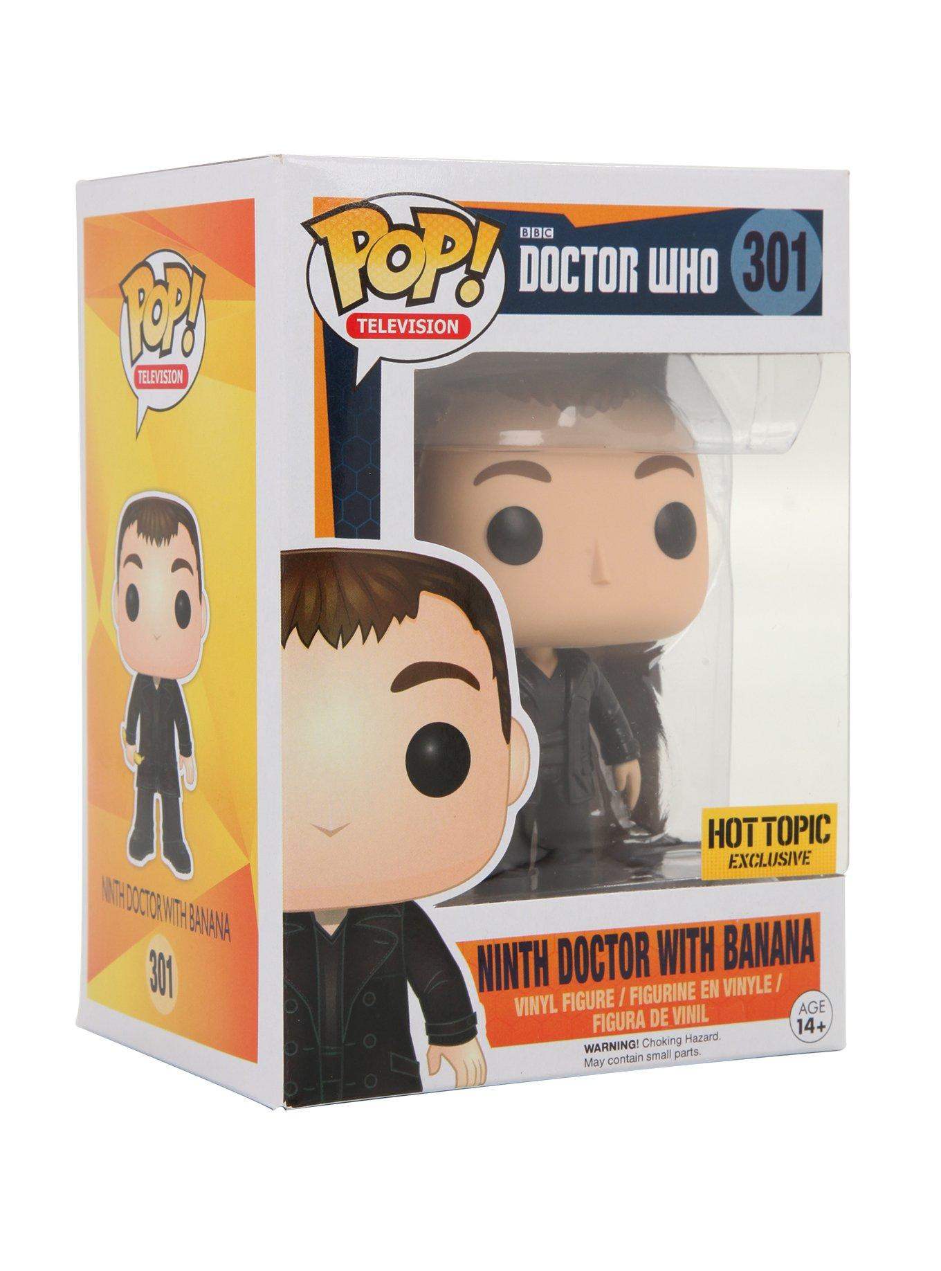Funko Doctor Who Pop! Television Ninth Doctor With Banana Vinyl Figure Hot  Topic Exclusive