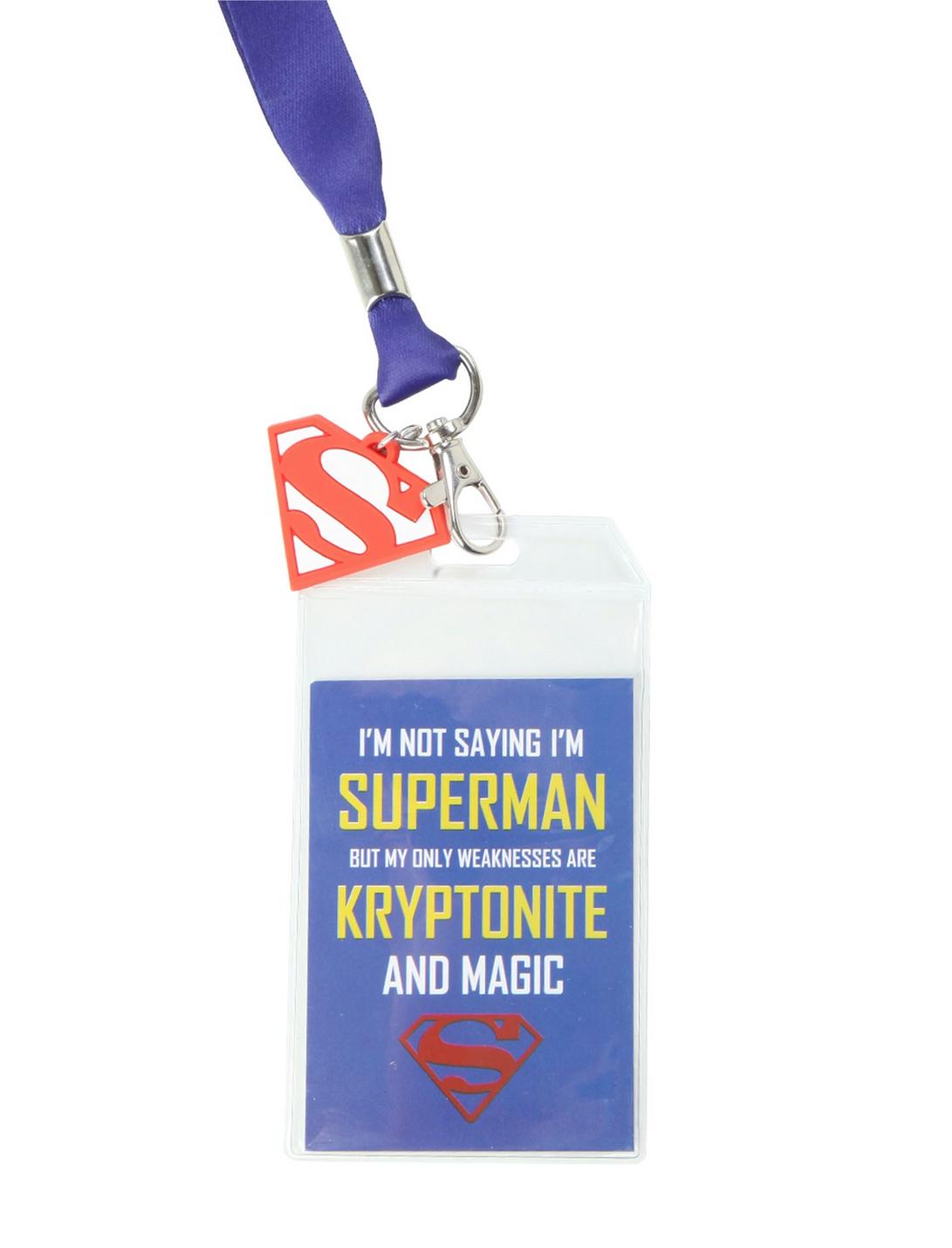 DC Comics Superman Kryptonite Lanyard, , hi-res