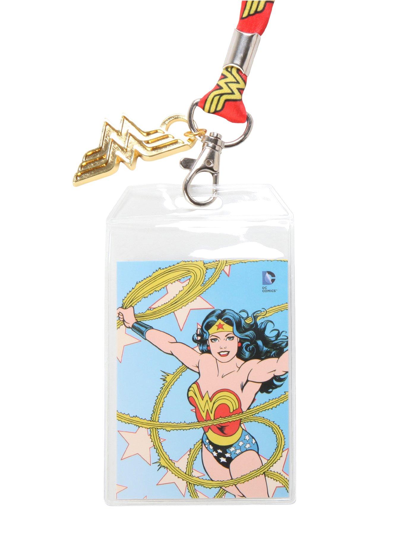 DC Comics Wonder Woman Logo Lanyard, , hi-res