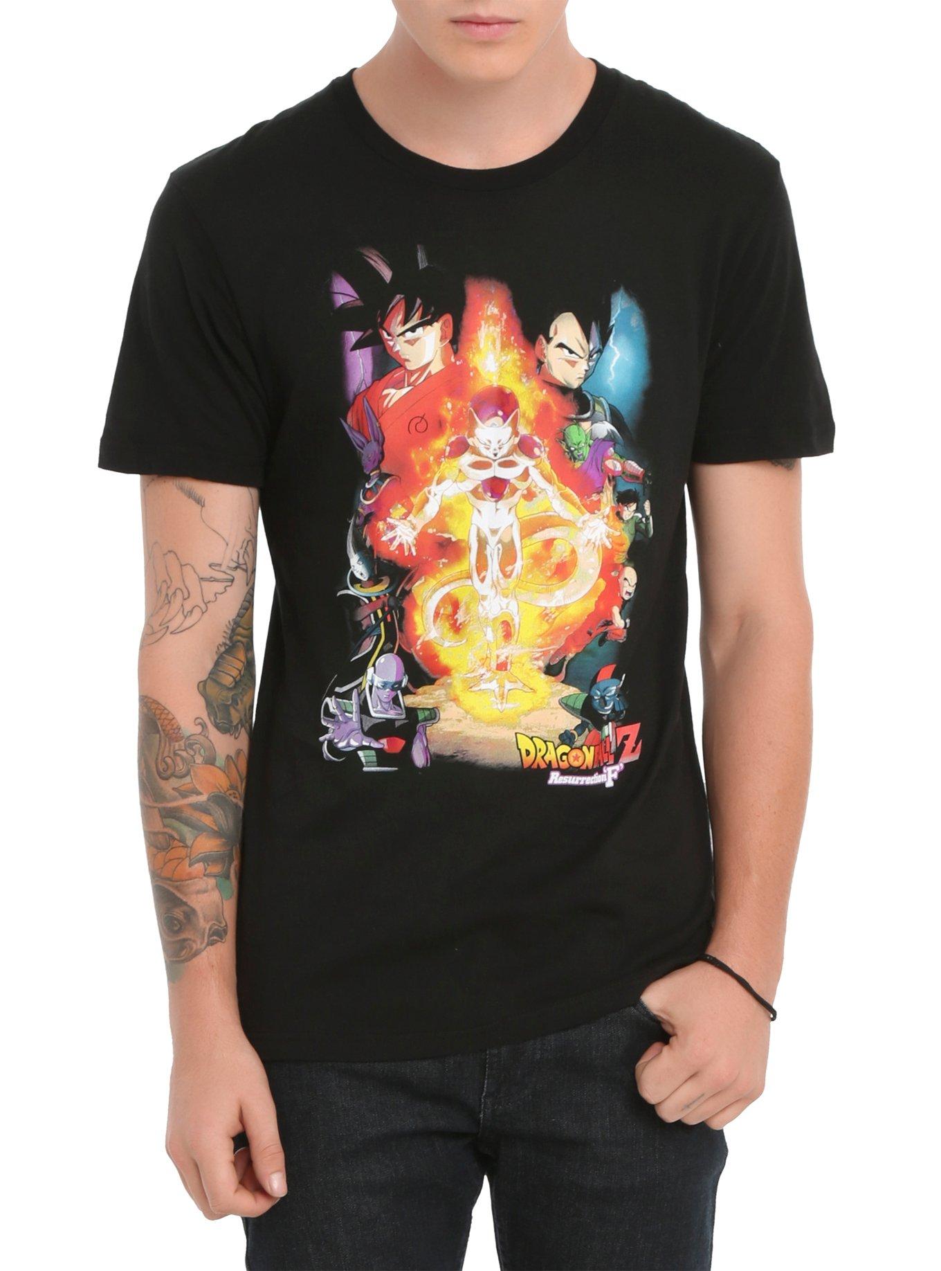 Dragon Ball Z: Resurrection 'F' Poster T-Shirt, BLACK, hi-res