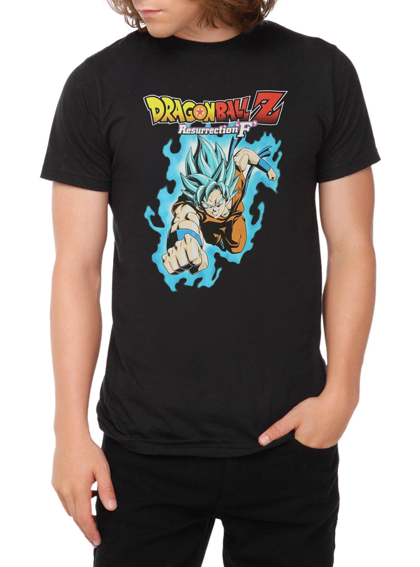 Dragon Ball Z: Resurrection 'F' Super Saiyan God SS Goku T-Shirt, BLACK, hi-res