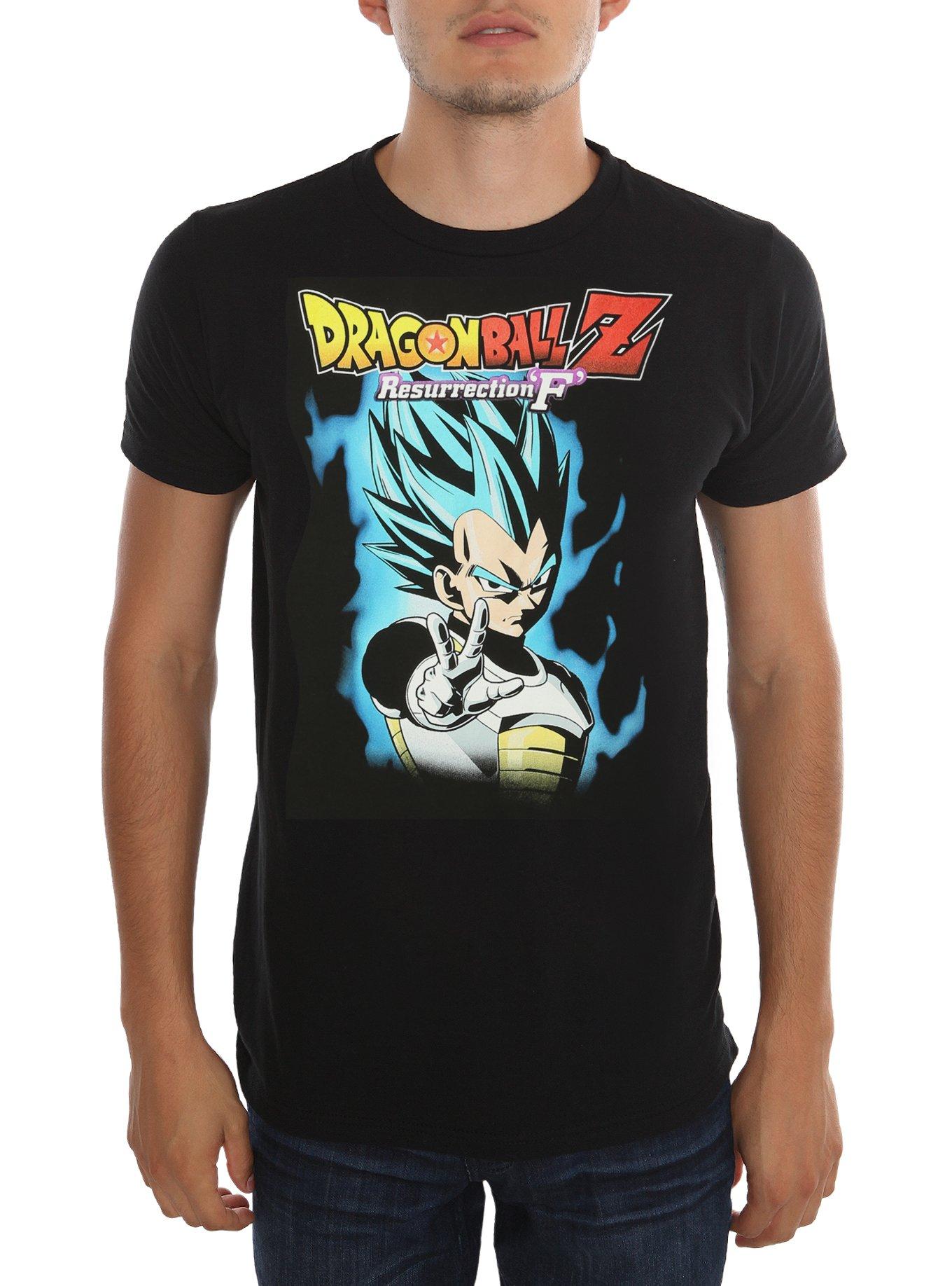 Dragon Ball Z: Resurrection 'F' Super Saiyan God SS Vegeta T-Shirt, BLACK, hi-res