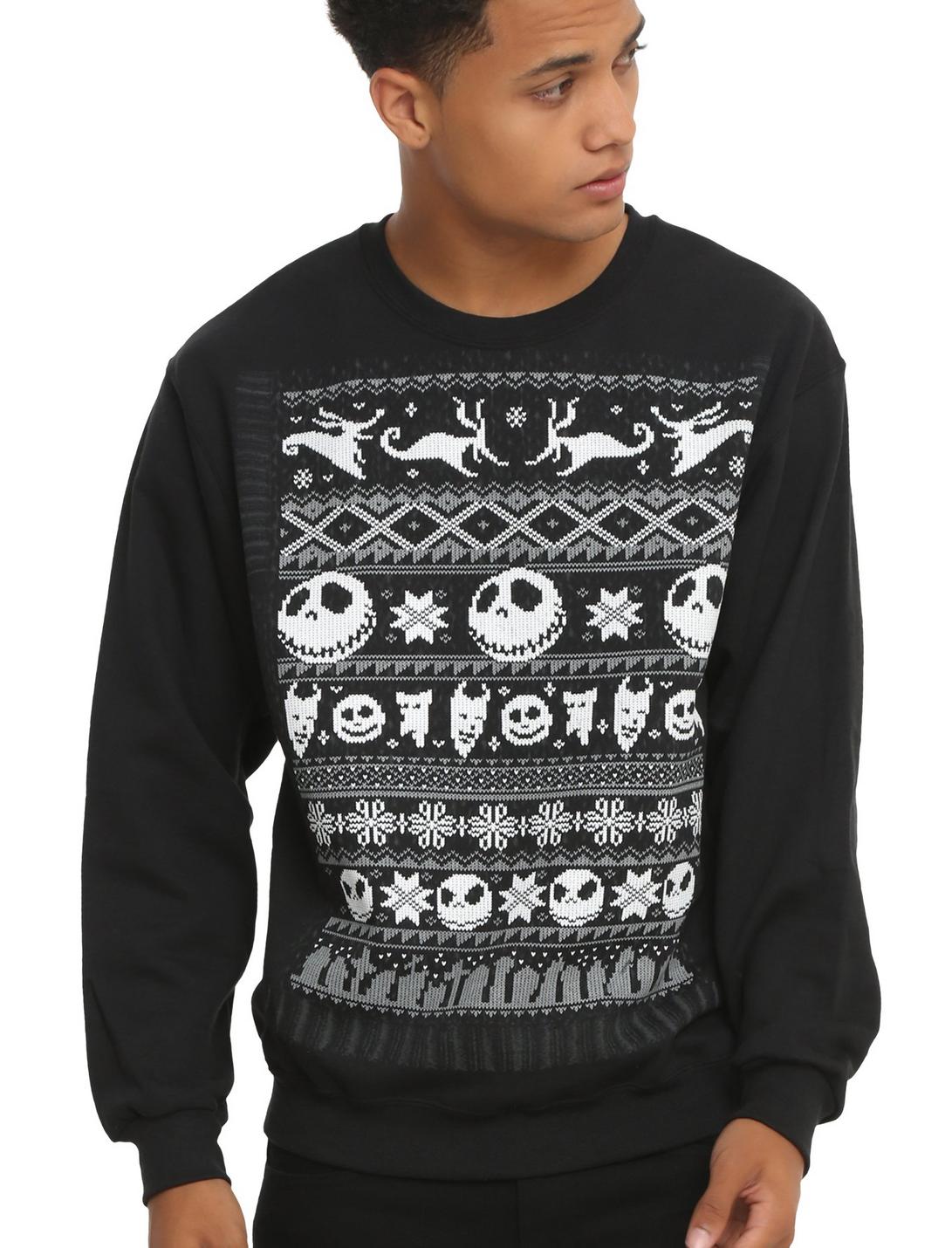 The Nightmare Before Christmas Fair Isle Sweatshirt, , hi-res