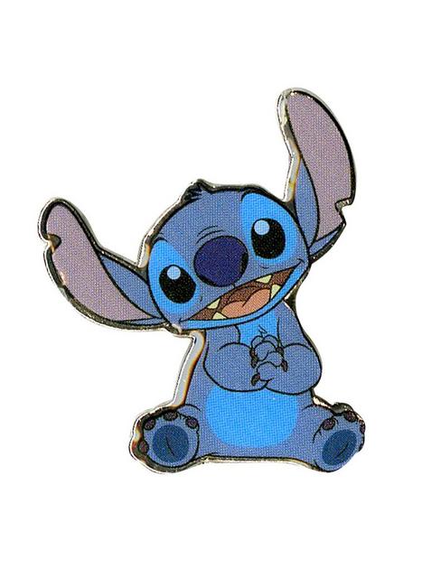 New Embroidery No Lilo STITCH Sitting Smiling Pin Trading Book Bag Large  for Disney Pin Collections Holds About 300 Hidden Mickey Pins 