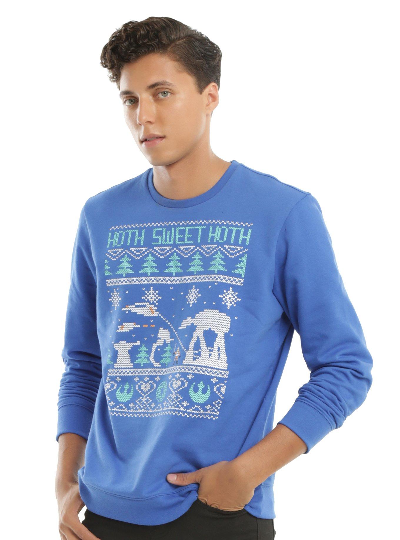 Star Wars Hoth Sweet Hoth Fair Isle Sweatshirt, BLACK, hi-res